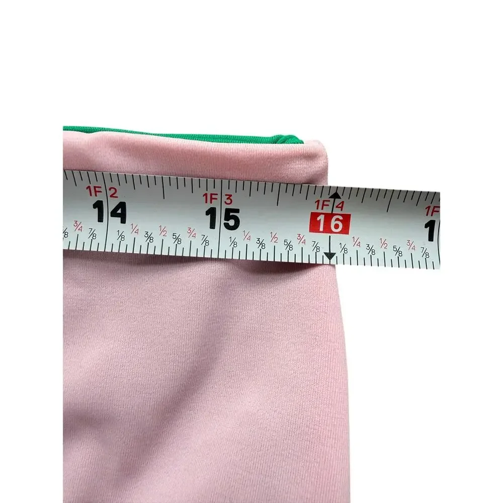 Agua Bendita Alicia Reversible Bikini Bottom Size 2XL Green Pink